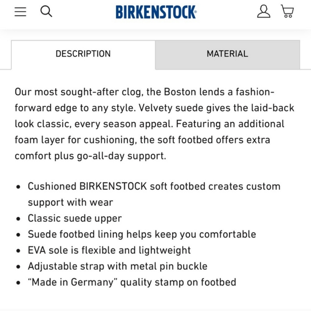 Birkenstock Boston Clogs Soft Footbed Size 38/ 7 1/2N - Picture 2 of 7